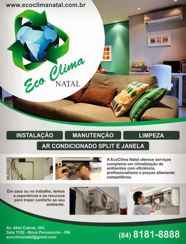 EcoClima Natal / Instalacao / Manutencao / Limpeza de Ar condicionado Split  em Parnamirim, Rio Grande do Norte